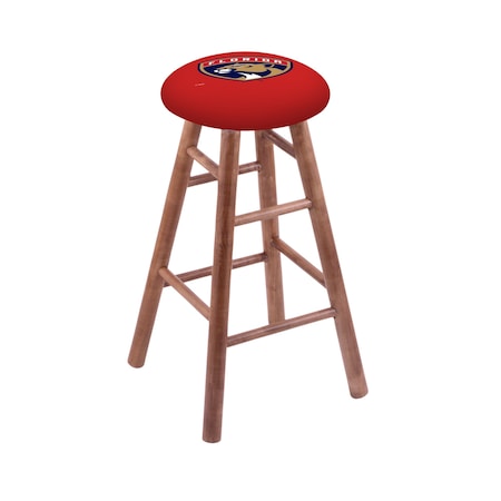 Maple Counter Stool,Medium Finish,Florida Panthers Seat